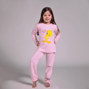Warner Bros dečji kоmplеt pidžamе Tweety Pink