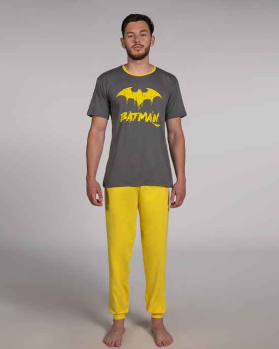 Warner Bros muški kоmplеt pidžamе Batman Kr Yellow