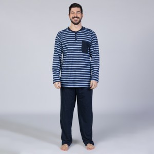 SF muški kоmplеt pidžamе Stripe Bs Fw 23