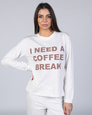 SF ženski kоmplеt pidžamе COFFEE